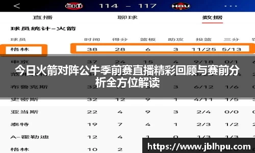 今日火箭对阵公牛季前赛直播精彩回顾与赛前分析全方位解读