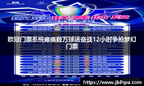 欧冠门票系统瘫痪数万球迷奋战12小时争抢梦幻门票